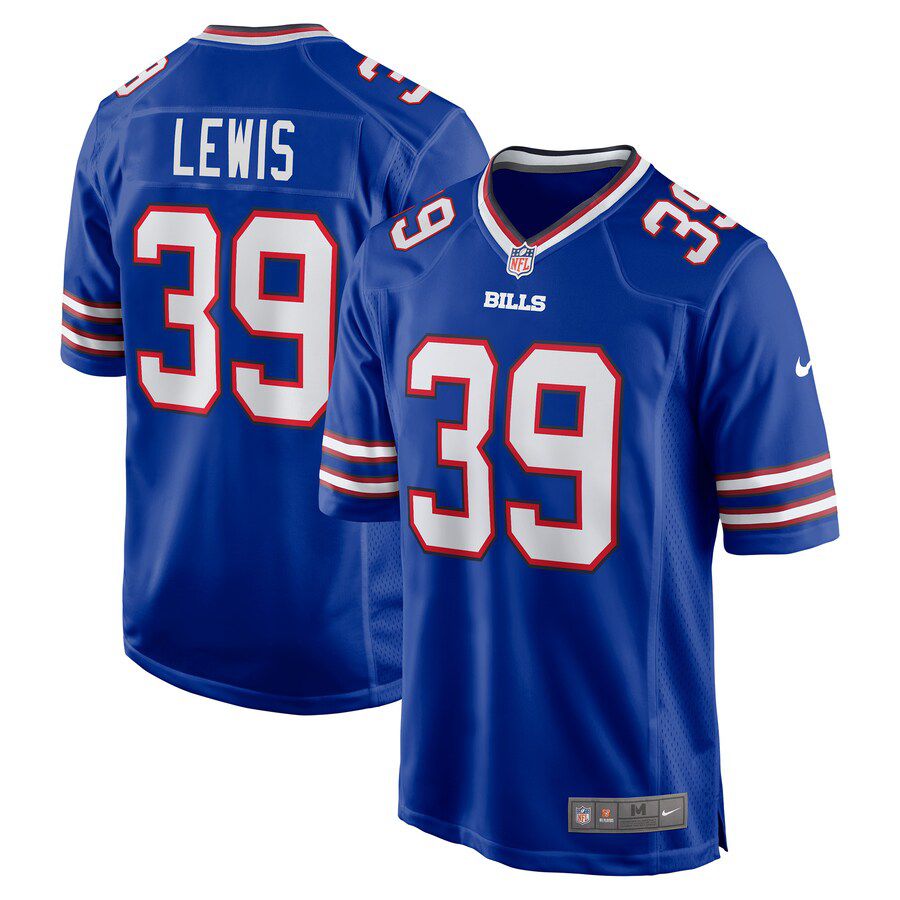 Men Buffalo Bills 39 Cam Lewis Nike Royal Player Game NFL Jersey